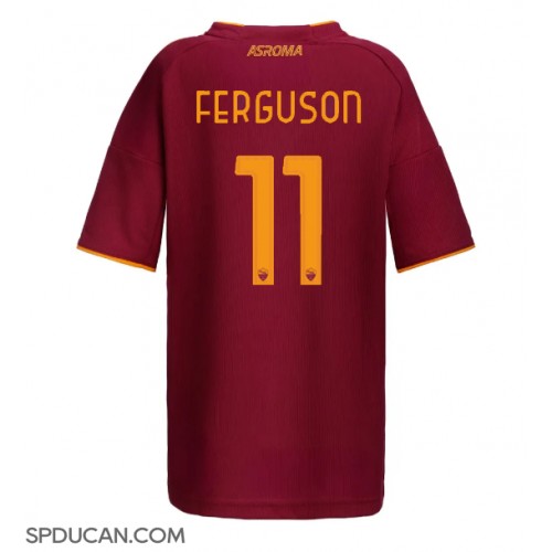 Zenski Nogometni Dres AS Roma Evan Ferguson #11 Domaci 2025-26 Kratak Rukav